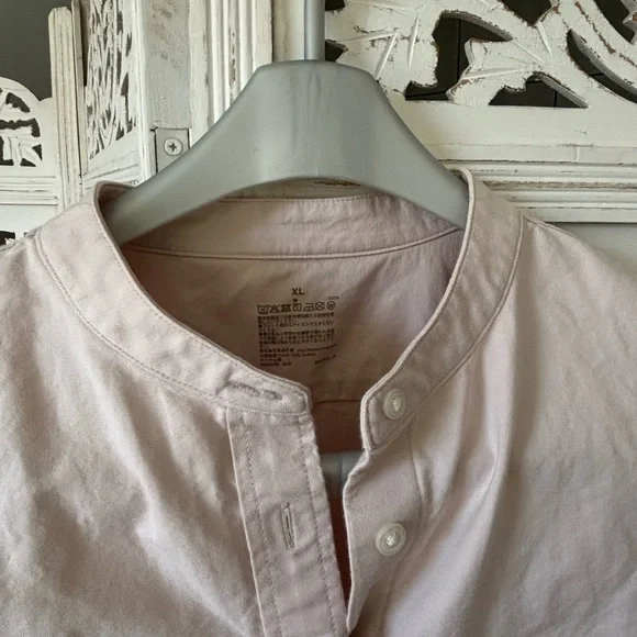 Muji Washed Oxford Stand Collar shirt - Picture 3 of 3